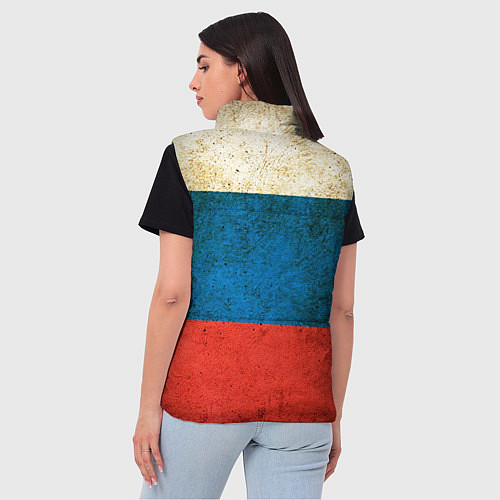 Женский жилет Герб имперской России / 3D-Красный – фото 4