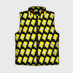 Женский жилет Барт Симпсон: узор, цвет: 3D-красный