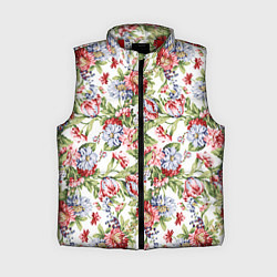 Женский жилет Цветы