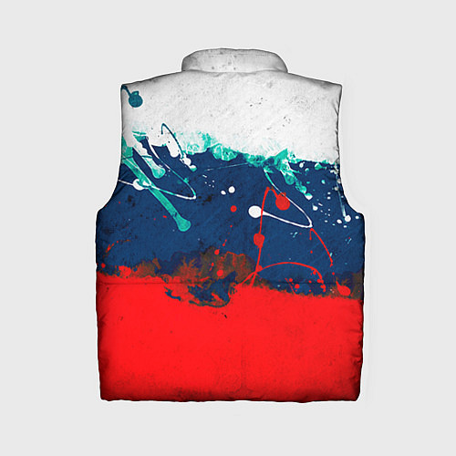 Женский жилет Триколор РФ / 3D-Светло-серый – фото 2