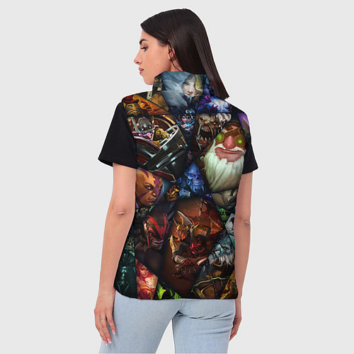 Женский жилет Dota 2: All Pick / 3D-Светло-серый – фото 4