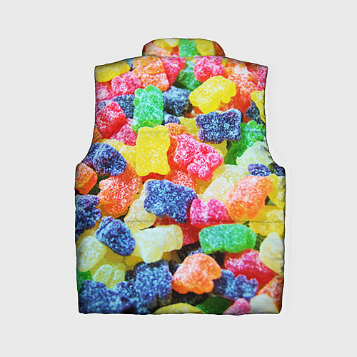 Женский жилет Мармеладные мишки / 3D-Светло-серый – фото 2