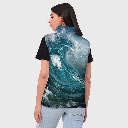 Женский жилет Волна / 3D-Светло-серый – фото 4