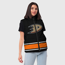 Женский жилет Anaheim Ducks Selanne, цвет: 3D-черный — фото 2