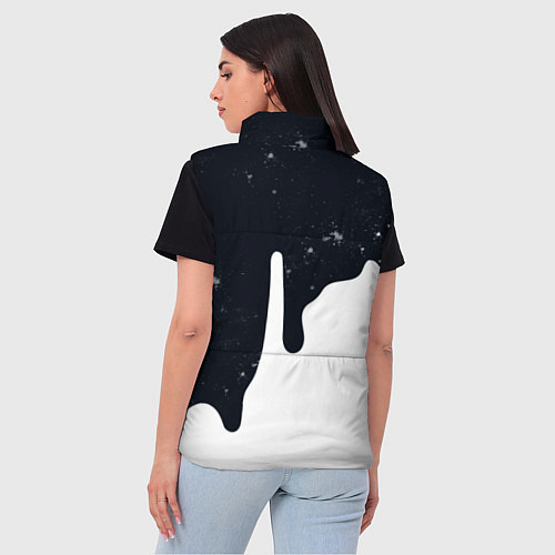 Женский жилет Черно-белый / 3D-Красный – фото 4