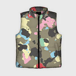Женский жилет Камуфляж: микс цветов