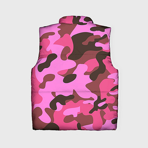 Женский жилет Камуфляж: розовый/коричневый / 3D-Светло-серый – фото 2
