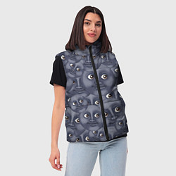 Женский жилет Эмодзи, цвет: 3D-черный — фото 2