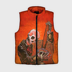 Женский жилет Скелет с гитарой