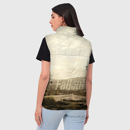 Женский жилет Fallout City / 3D-Красный – фото 4