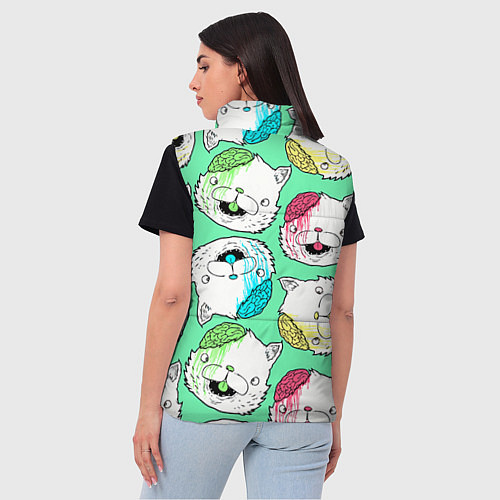 Женский жилет Drop Dead: Kitty Heads / 3D-Красный – фото 4