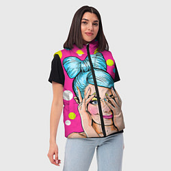 Женский жилет POP ART, цвет: 3D-светло-серый — фото 2
