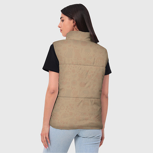 Женский жилет Влюбленные котики / 3D-Красный – фото 4