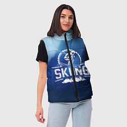 Женский жилет Лыжный спорт, цвет: 3D-красный — фото 2