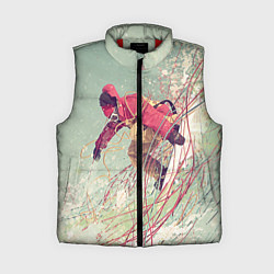 Женский жилет Сноуборд, цвет: 3D-красный