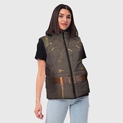 Женский жилет Шинель, цвет: 3D-красный — фото 2