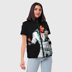 Женский жилет Элвис поет, цвет: 3D-светло-серый — фото 2