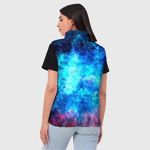 Женский жилет Голубая вселенная / 3D-Красный – фото 4