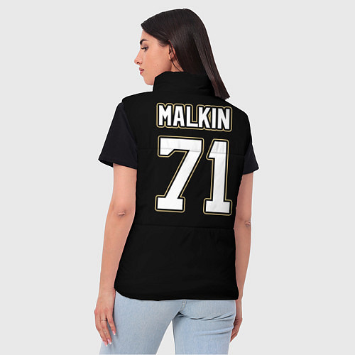 Женский жилет Pittsburgh Penguins: Malkin / 3D-Черный – фото 4