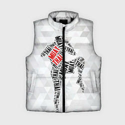 Женский жилет Muay thai Words, цвет: 3D-черный
