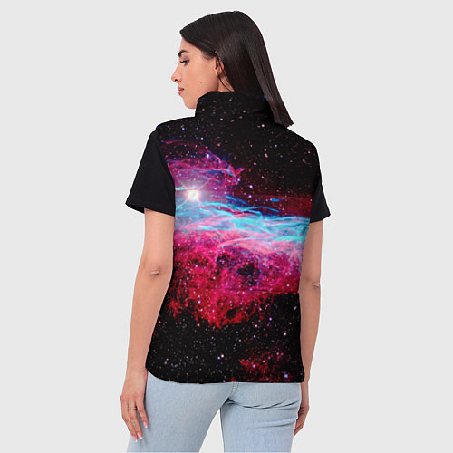 Женский жилет Кот с едой / 3D-Красный – фото 4