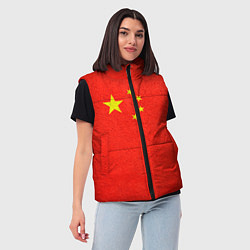 Женский жилет Китай, цвет: 3D-красный — фото 2