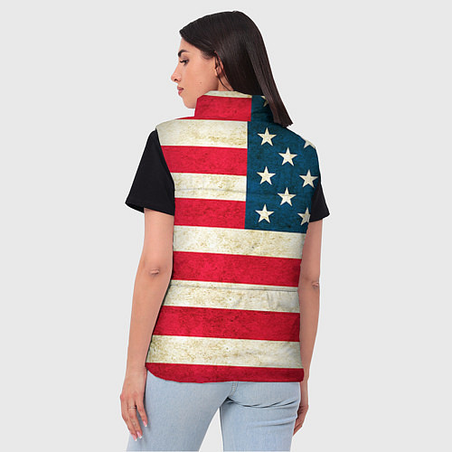 Женский жилет США / 3D-Красный – фото 4