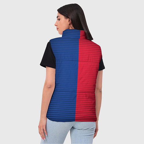 Женский жилет ЦСКА / 3D-Красный – фото 4