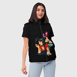 Женский жилет Pulp Fiction: Mia Wallace, цвет: 3D-черный — фото 2