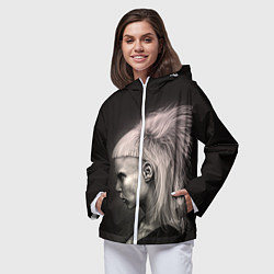 Ветровка с капюшоном женская Die Antwoord GIrl, цвет: 3D-белый — фото 2