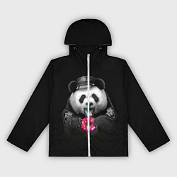 Ветровка с капюшоном женская Donut Panda, цвет: 3D-белый