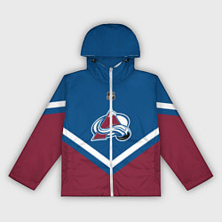 Ветровка с капюшоном женская NHL: Colorado Avalanche, цвет: 3D-белый