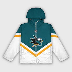 Ветровка с капюшоном женская NHL: San Jose Sharks, цвет: 3D-белый