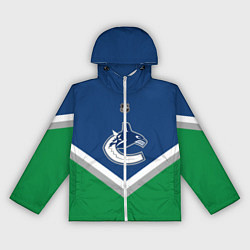 Ветровка с капюшоном женская NHL: Vancouver Canucks, цвет: 3D-белый