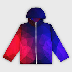 Ветровка с капюшоном женская Red&Blue, цвет: 3D-белый