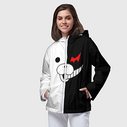 Ветровка с капюшоном женская Monokuma, цвет: 3D-белый — фото 2