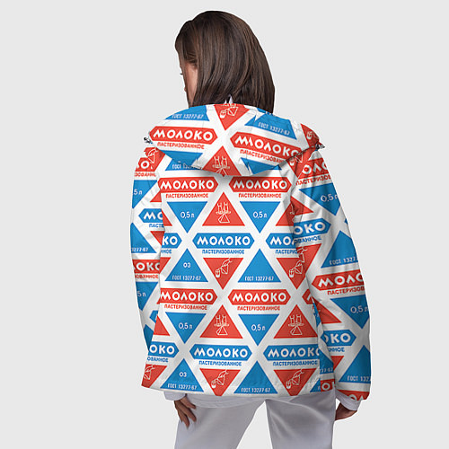 Женская ветровка Молоко пастеризованное / 3D-Белый – фото 4