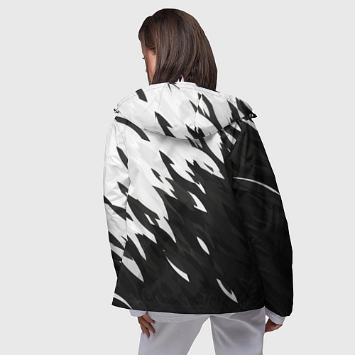 Женская ветровка Black & white / 3D-Белый – фото 4