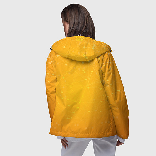 Женская ветровка Bitcoin Orange / 3D-Белый – фото 4