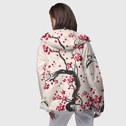 Женская ветровка Сакура / 3D-Белый – фото 4