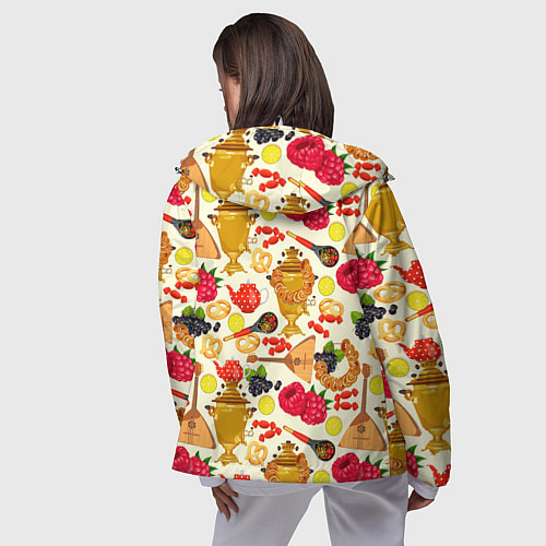 Женская ветровка Народная кухня / 3D-Белый – фото 4