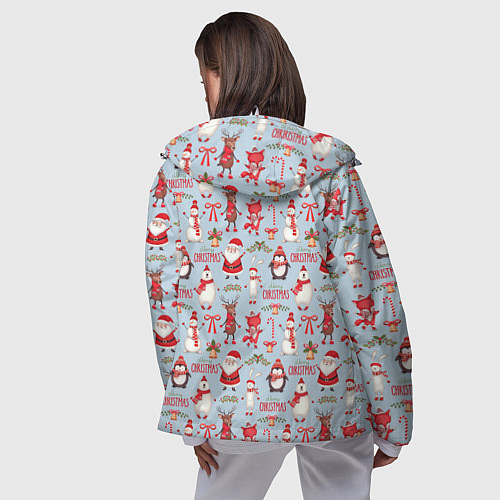 Женская ветровка Рождественская Милота / 3D-Белый – фото 4