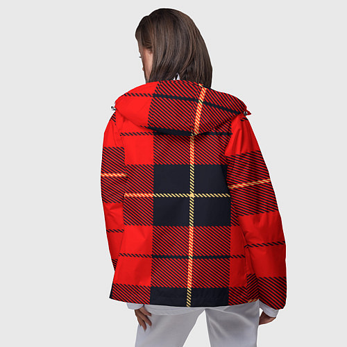 Женская ветровка Клетка / 3D-Белый – фото 4