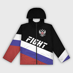 Ветровка с капюшоном женская Fight Russia, цвет: 3D-черный