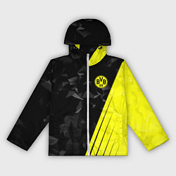 Ветровка с капюшоном женская FC Borussia Dortmund: Abstract, цвет: 3D-белый