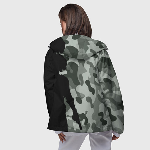 Женская ветровка PUBG: Camo Shadow / 3D-Белый – фото 4