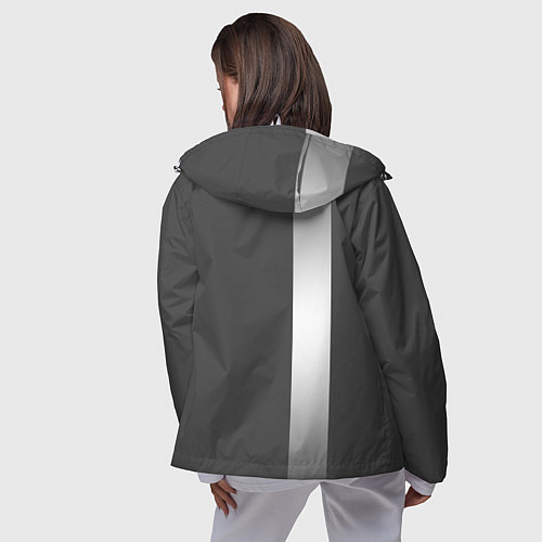 Женская ветровка Audi: Grey Sport / 3D-Белый – фото 4