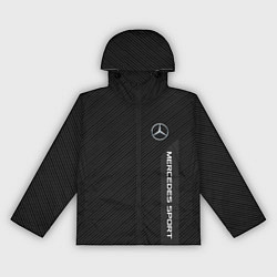 Ветровка с капюшоном женская Mercedes AMG: Sport Line, цвет: 3D-черный