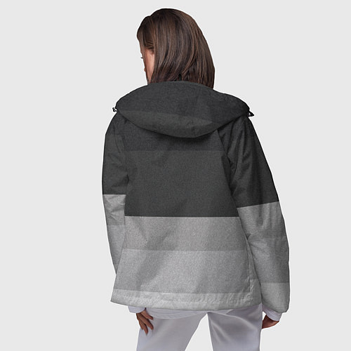 Женская ветровка ФК Атлетико Мадрид: Серый стиль / 3D-Черный – фото 4