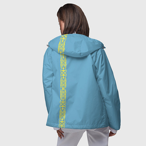 Женская ветровка I Love Kazakhstan / 3D-Белый – фото 4